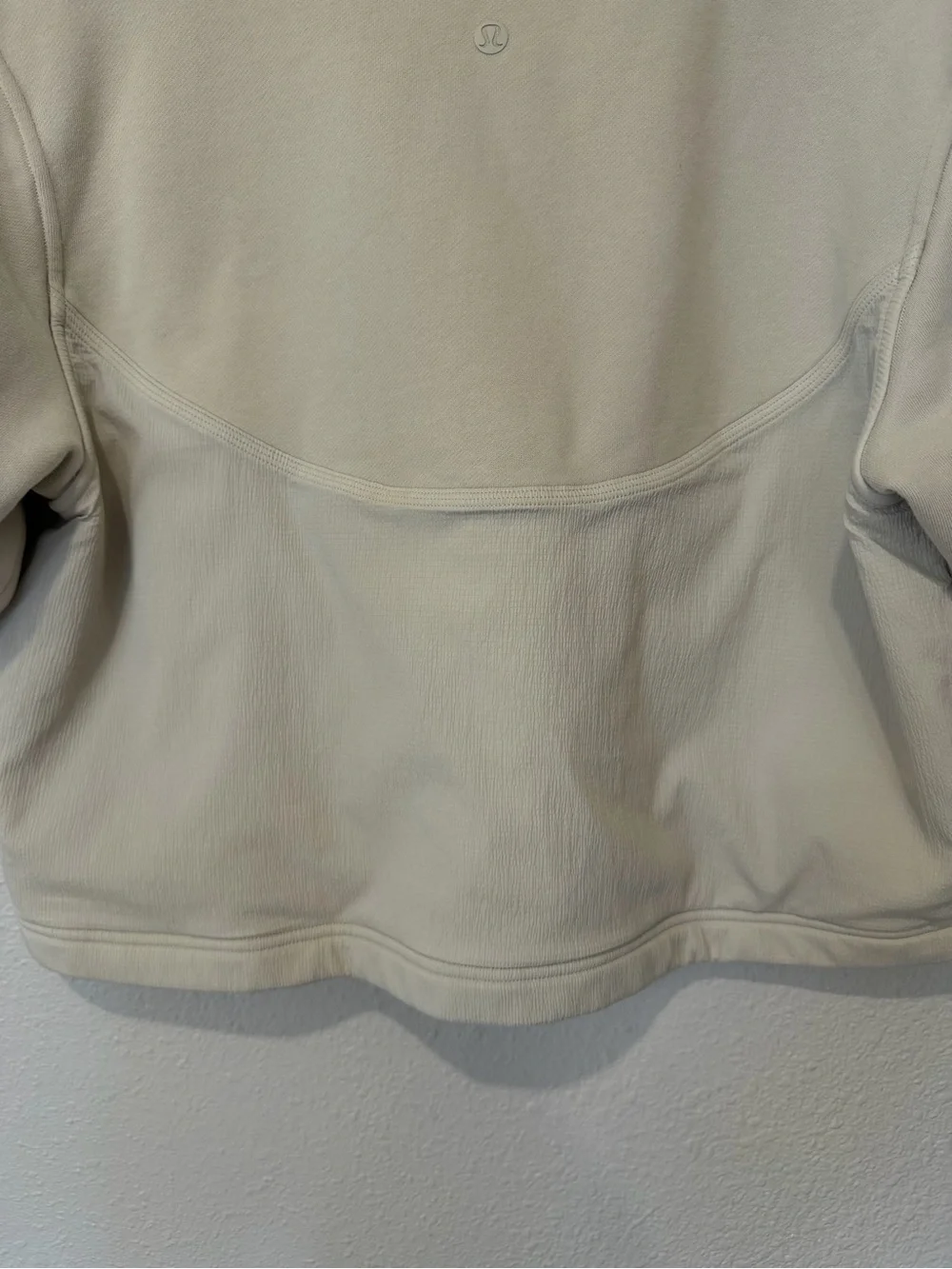 Lululemon Cotton French Terry + Swift Tee Crop in Natural Ivory